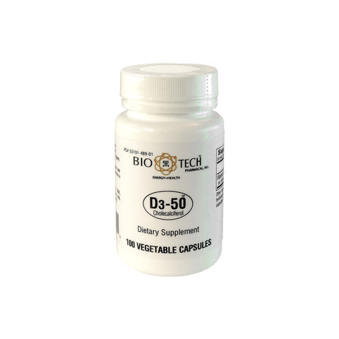 D3-50 50,000 IU Vegetable Caps | Vitamin D3 (Cholecalciferol)