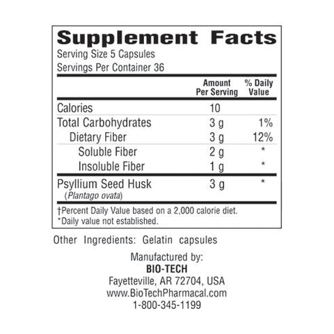 Evac (Pysllium Fiber) Capsules