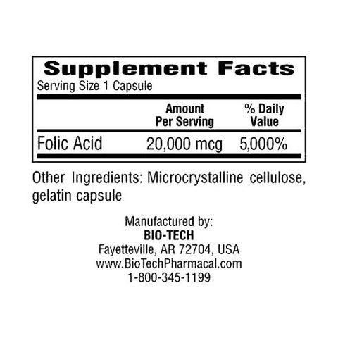 Folic Acid (20 mg)