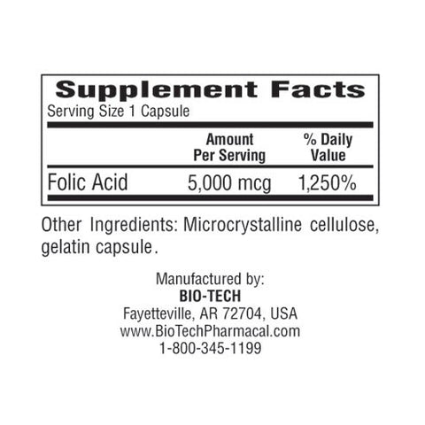 Folic Acid (5 mg)